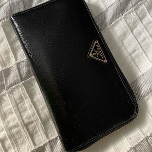 Prada Large Saffiano Leather Wallet